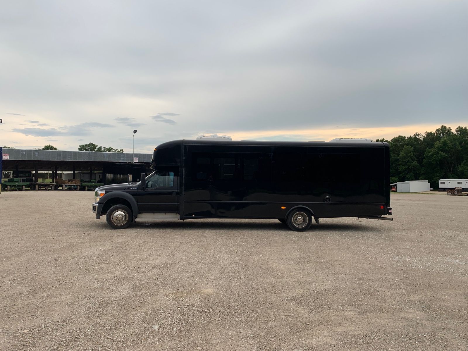 28 passenger minibus exterior, executive shuttle style vehicle